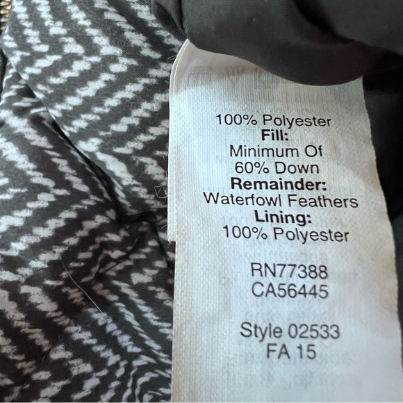 - J Crew gray geometry print down vest - Picture 6 of 6